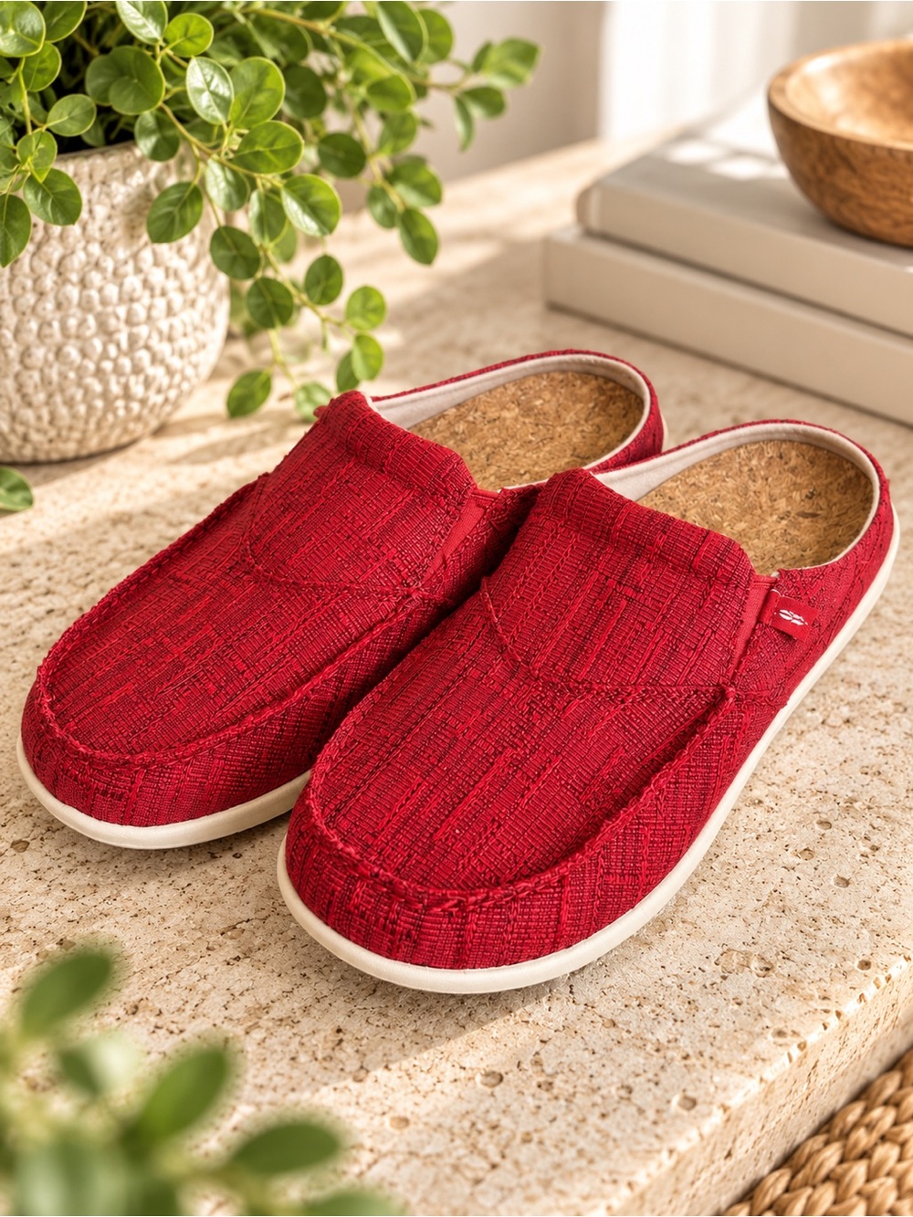 Revitalign Red Slip-On Mule Sneakers Women’s Size 9 #80